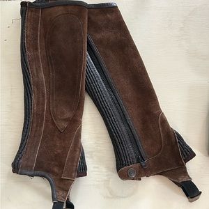 Brown Ovalation Half Chaps